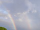 Sanremo: doppio arcobaleno quest'oggi a Sanremo, l'immagine dello spettacolo sul mare