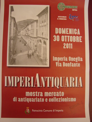 Imperia: Domenica il primo appuntamento di "Imperiantiquaria"