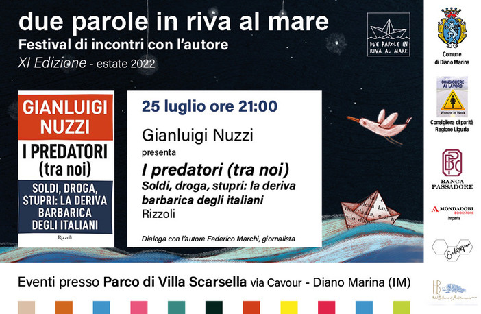 Diano Marina: lunedì Gianluigi Nuzzi ospite del sesto appuntamento di “Due parole in riva al mare”