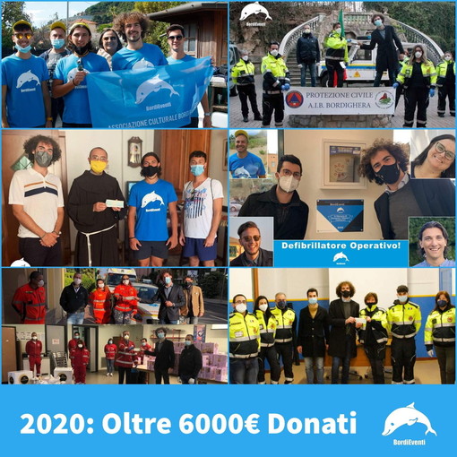 Bordighera: grazie all'associazione culturale 'BordiEventi' raccolti 6.000 euro per i più bisognosi Bordighera: grazie all'associazione culturale 'BordiEventi' raccolti 6.000 euro per i più bisognosi