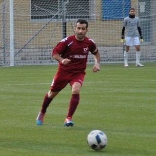 Daniele Principato in azione con la maglia del Ventimiglia