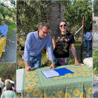 "Di ulivi, vigneti, storie e silenzi": un successo la passeggiata con spettacolo itinerante a Camporosso (Foto)
