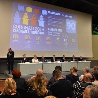 Elezioni Amministrative Sanremo: ieri all'Ariston Roof 5 domande ai candidati a Sindaco a pochi giorni dal voto (Foto) Elezioni Amministrative Sanremo: ieri all'Ariston Roof 5 domande ai candidati a Sindaco a pochi giorni dal voto (Foto)