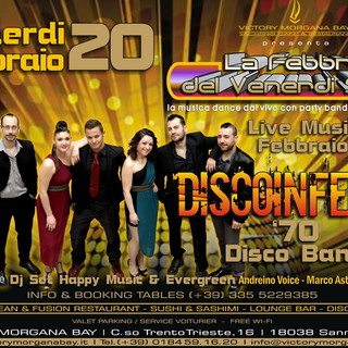 Sanremo: venerdì prossimo al Victory Morgana Bay appuntamento live con 'Disco Inferno'