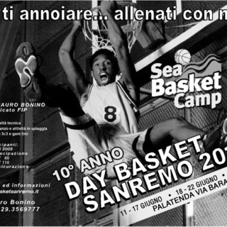 Sanremo: dall'11 giugno con il Sea Basket, la 10a edizione del 'Day Camp' di Minibasket