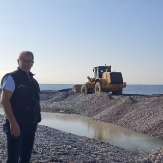 Ventimiglia, Di Muro: "Raddrizzata la barra fociva del Roya" (Foto)