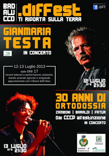 La prima edizione del .diFfest inizierà domani pomeriggio alle 18 a Badalucco in Piazza Duomo La prima edizione del .diFfest inizierà domani pomeriggio alle 18 a Badalucco in Piazza Duomo