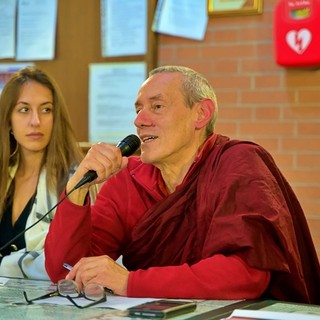 Sanremo, il monaco Dharmapala alla Federazione Operaia racconta il viaggio verso Gaza con la Flotilla