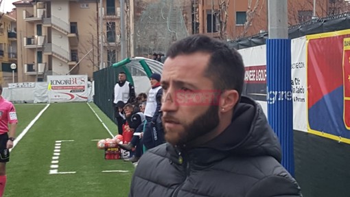Simone Siciliano, allenatore della Sanstevese, durante il derby contro la Dianese &amp; Golfo