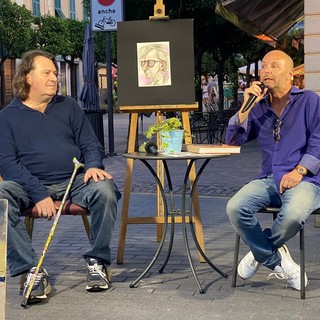 Grandi emozioni a Diano Marina con Stefano Senardi e il suo ricordo di Franco Battiato