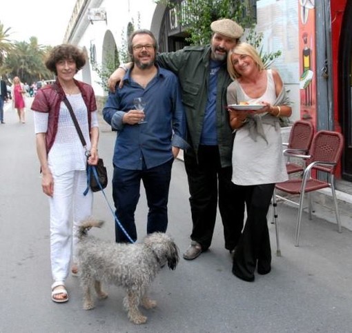 Andrea De Martini con l'amico 'Napo'