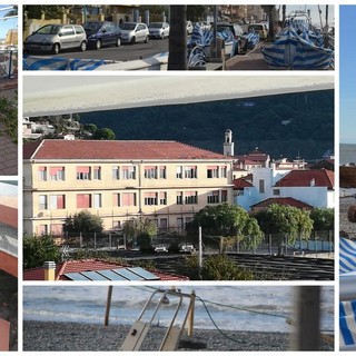 Ventimiglia: qualche danno al lungomare e sulle spiagge, tegole volate via alla scuola di Nervia (Foto)