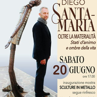 Ceriana apre l'estate culturale con Diego Santamaria: in mostra emozioni scolpite tra ferro, luci e ombre