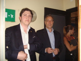 Angelo Dulbecco e Gianfranco Gaggero negli studi di Imperia Tv