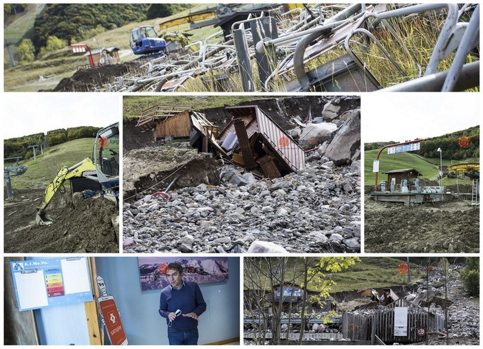 "I danni alle piste e agli impianti della Riserva Bianca sono ancora da quantificare. Difficile fare ipotesi, ma vogliamo ripartire" (Foto e Video)