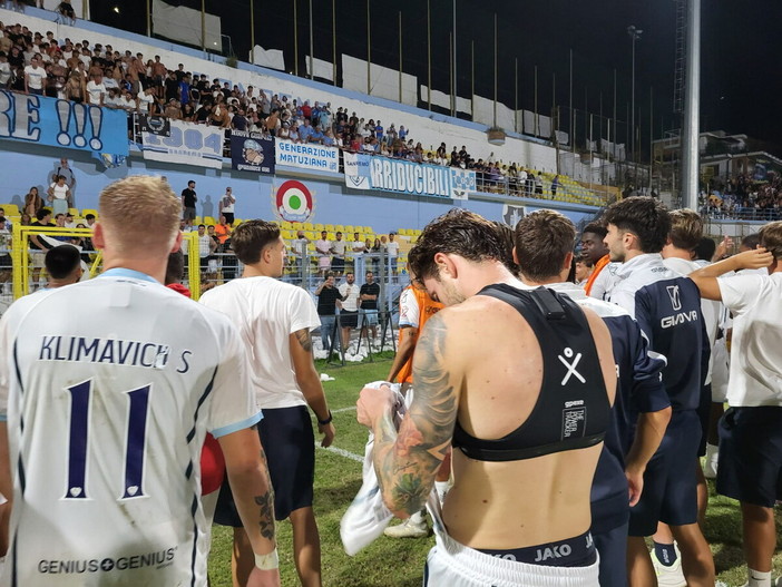 Sanremese, che rimonta nel derby. La parola agli allenatori: Festa "Una vittoria che fa bene al morale", Lerda "Peccato non aver chiuso la partita"