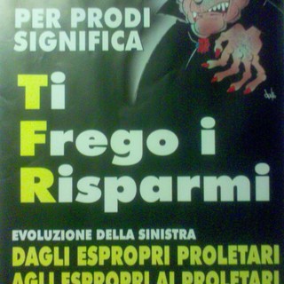 Sanremo: manifesto della Lega Nord contro il Governo Prodi