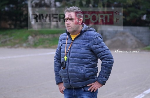 Porcella, allenatore del Soccer Borghetto terzo della classe in Prima Categoria (foto Eugenio Conte)