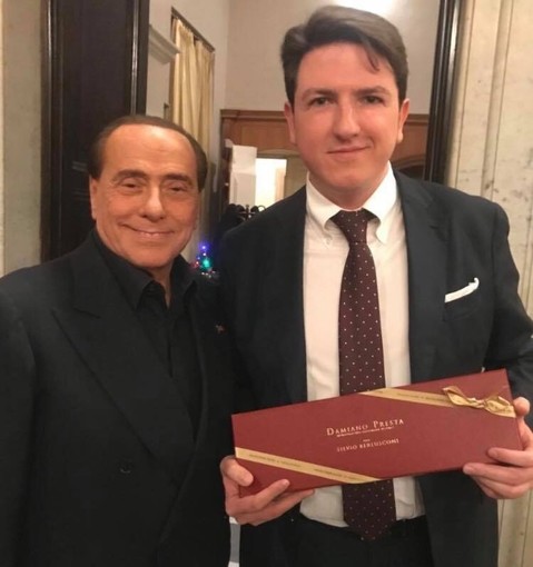 Francesco Dulbecco con Silvio Berlusconi in uno scatto di alcuni anni fa
