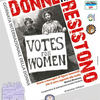 Festa della Donna: oggi pomeriggio alle 15.30 al Dopolavoro Ferroviario incontro 'Donne che resistono'