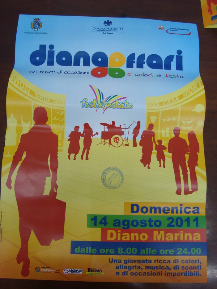 Diano Marina: presentato il programma di "Dianoaffari" in programma il 14 agosto