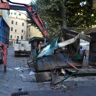 Sanremo: nei prossimi giorni verrà demolito un altro chiosco di piazza Eroi nella zona di Siro Carli