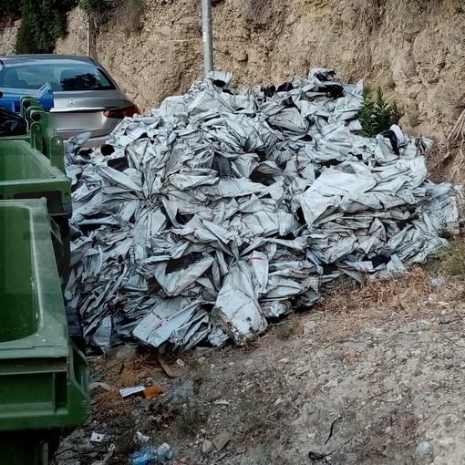 Ventimiglia: isola ecologica invasa da scarti di ranuncolo, la segnalazione di una lettrice (Foto) Ventimiglia: isola ecologica invasa da scarti di ranuncolo, la segnalazione di una lettrice (Foto)