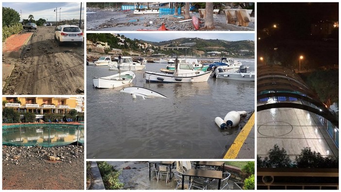 San Lorenzo al Mare: dopo i danni al palazzetto dello sport, situazione drammatica al porticciolo e sulle spiagge (Foto)