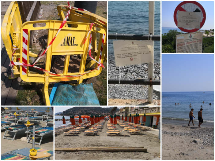 Imperia: persiste l’ordinanza di divieto di balneazione al Prino, l’allarme dei gestori "La zona è vuota" (Foto)