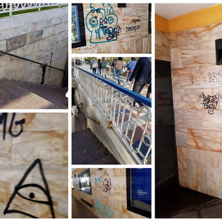 Sanremo: torna puntuale il degrado nel sottopasso Imperatrice, scritte sui muri dei soliti 'artisti' (Foto) Sanremo: torna puntuale il degrado nel sottopasso Imperatrice, scritte sui muri dei soliti 'artisti' (Foto)