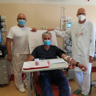 Svolte ieri le prime donazioni di plasma iperimmune al Centro trasfusionale dell’ospedale di Imperia