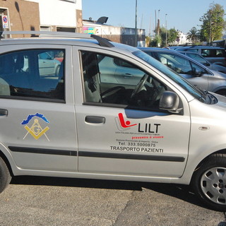 Sanremo: donazione delle Logge Massoniche del Ponente alla Lilt per il trasporto dei malati oncologici
