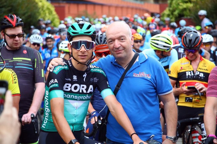Davide Formolo alla Granfondo Milano-Sanremo