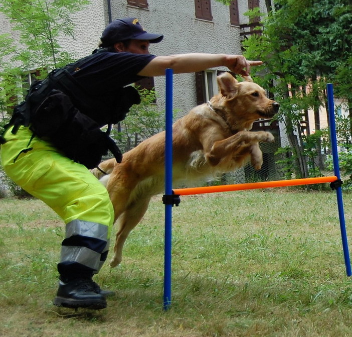 Domenica 1° luglio al Colle di Nava, dimostrazione cinofila del Nucleo di Protezione Civile