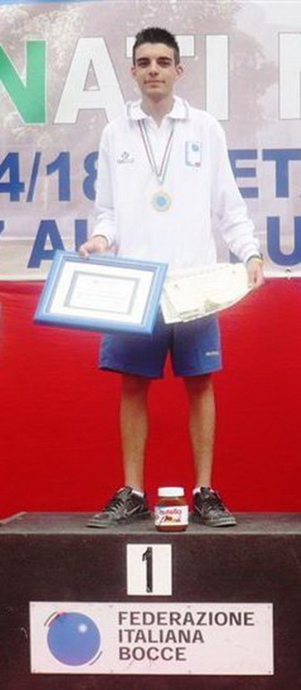 Petanque: terzo titolo nazionale consecutivo per il giovane ventimigliese Diego Rizzi Petanque: terzo titolo nazionale consecutivo per il giovane ventimigliese Diego Rizzi