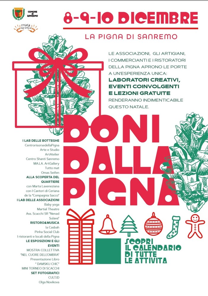 Sanremo: il centro storico si veste a festa con “Doni alla Pigna” Sanremo: il centro storico si veste a festa con “Doni alla Pigna”
