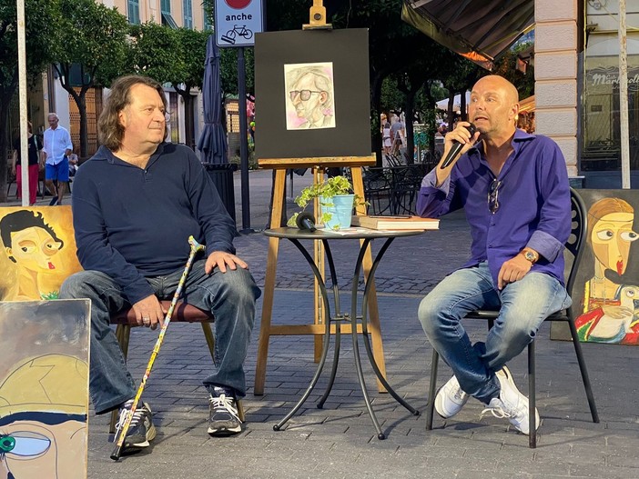 Grandi emozioni a Diano Marina con Stefano Senardi e il suo ricordo di Franco Battiato