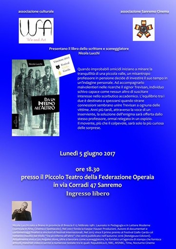 Sanremo: lunedì pomeriggio alla Federazione Operaia la presentazione del libro &quot;Da un inferno all'altro&quot;