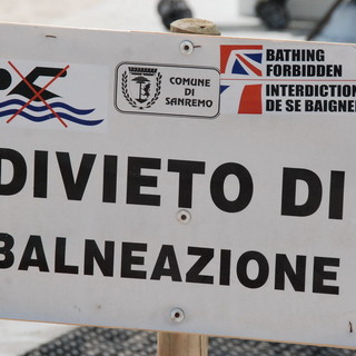 Sanremo: nuovamente fuori misura i parametri, torna il divieto di balneazione sul litorale