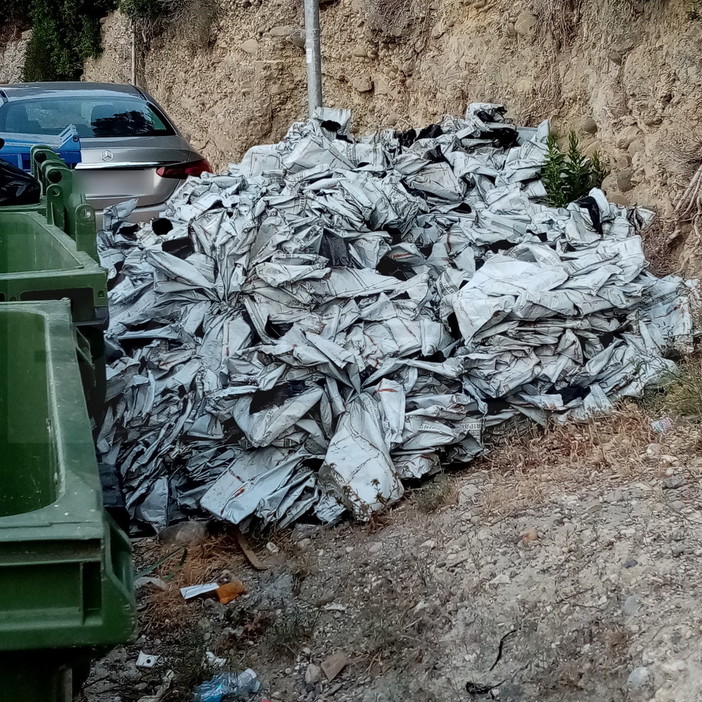 Ventimiglia: isola ecologica invasa da scarti di ranuncolo, la segnalazione di una lettrice (Foto) Ventimiglia: isola ecologica invasa da scarti di ranuncolo, la segnalazione di una lettrice (Foto)