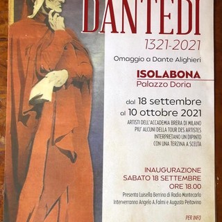Isolabona: da domani al via 'Dantedì', la mostra che omaggia il sommo poeta