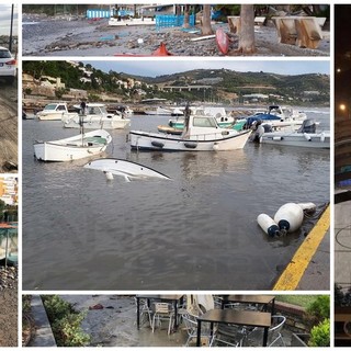 San Lorenzo al Mare: dopo i danni al palazzetto dello sport, situazione drammatica al porticciolo e sulle spiagge (Foto)