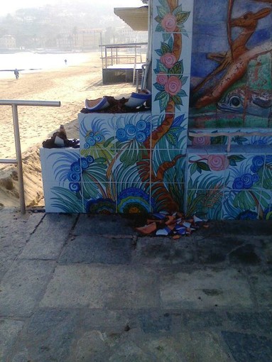 Diano Marina: danneggiata da vandali la "Dea Diana" in zona Sant'Anna
