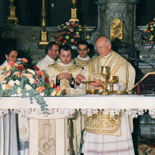 Il ricordo di Mons. Giacomo Barabino Vescovo emerito da parte del Parroco di Badalucco, Don Antonio RObu