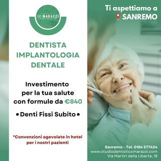 A Sanremo, Denti Fissi subito, grazie all’implantologia a computer guidata per migliorare il tuo sorriso