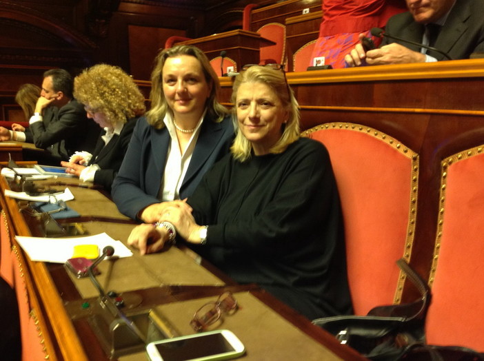 Donatella Albano e Laura Puppato al Senato Donatella Albano e Laura Puppato al Senato