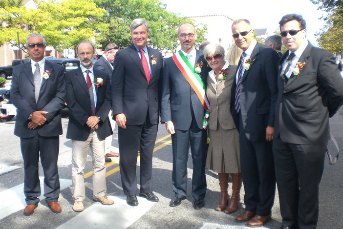 Nella foto la delegazione imperiese a Newport (2009)