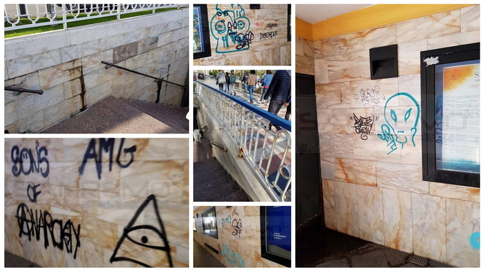 Sanremo: torna puntuale il degrado nel sottopasso Imperatrice, scritte sui muri dei soliti 'artisti' (Foto) Sanremo: torna puntuale il degrado nel sottopasso Imperatrice, scritte sui muri dei soliti 'artisti' (Foto)