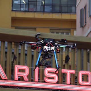 Il drone utilizzato dalla Polizia due anni fa