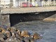 I danni al ponte sullo scolmatore (foto Tonino Bonomo)